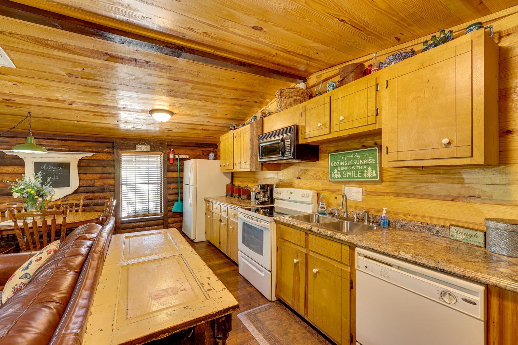 Arkansas Log Cabin Rental Near Lake Greeson! Mount Moriah 外观 照片