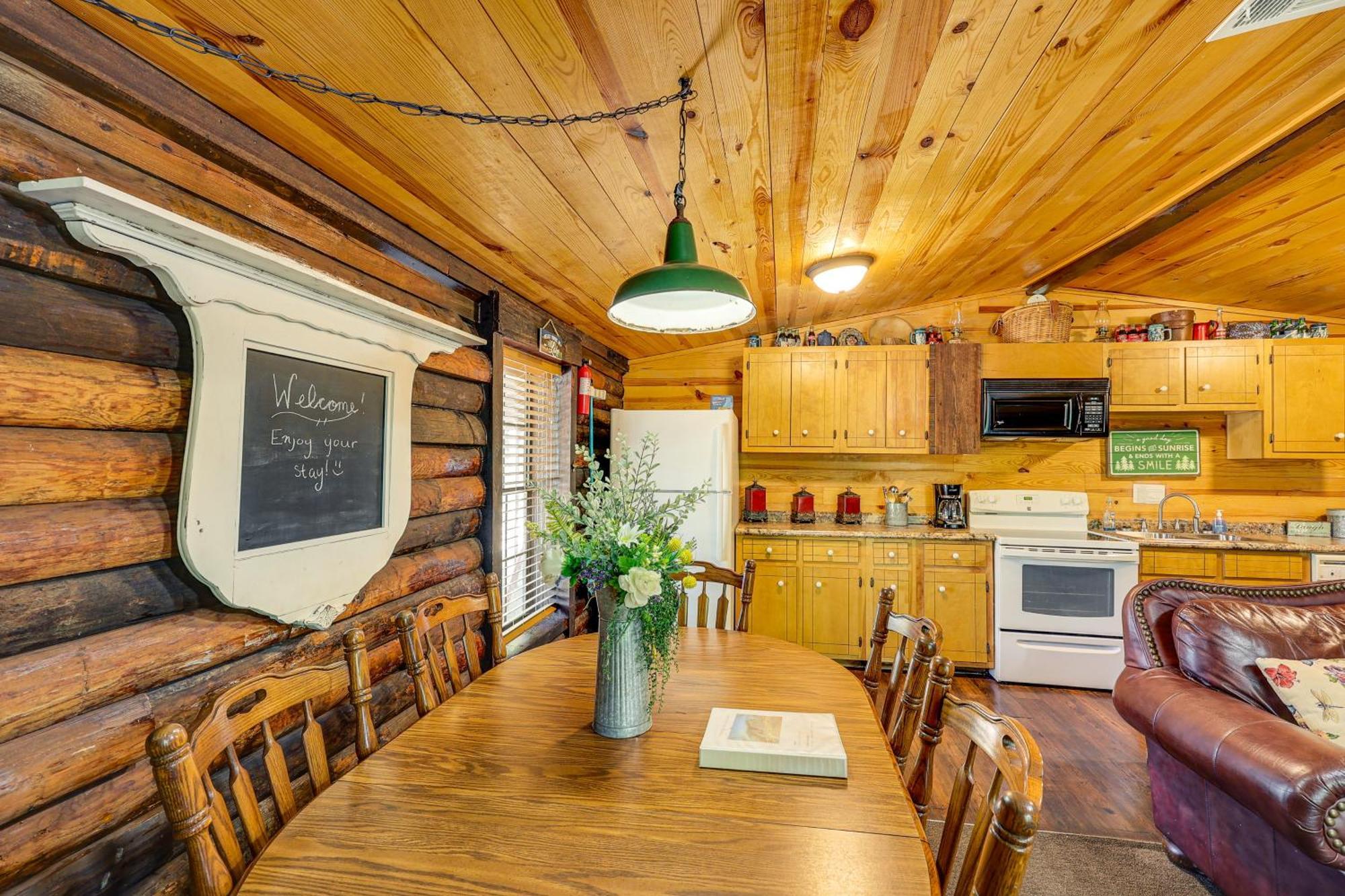 Arkansas Log Cabin Rental Near Lake Greeson! Mount Moriah 外观 照片