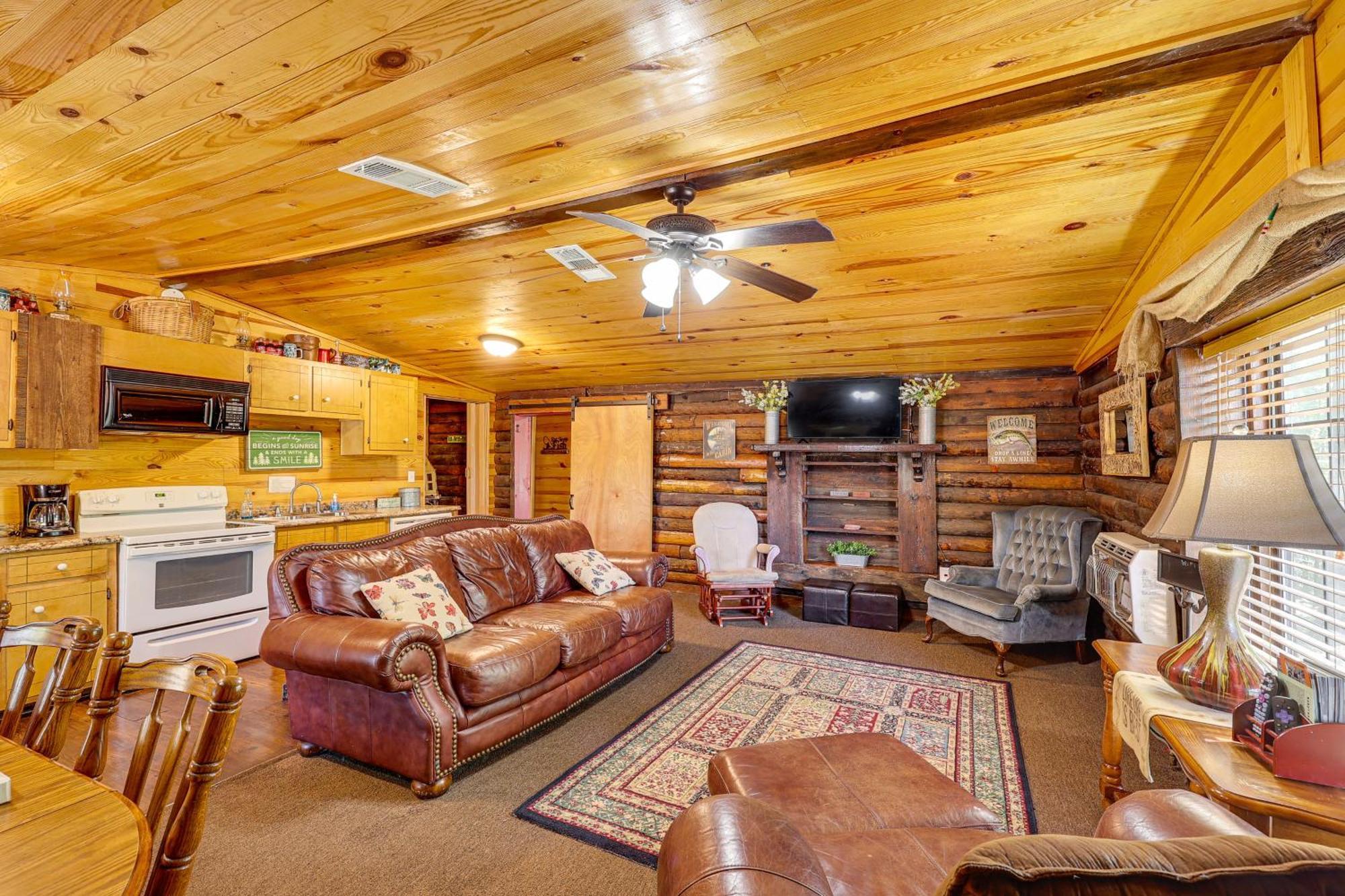 Arkansas Log Cabin Rental Near Lake Greeson! Mount Moriah 外观 照片